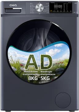CHiQ CW85862HX - Was-droogcombinatie - Full Service - 8+5KG -OneTouch Smart Wash - 15programma's - Stoom & Allergiezorg -Klasse A/D- 12 jaar garantie op motor - 2026 Nieuw — thumbnail 1