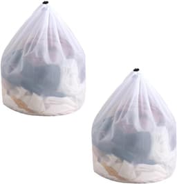Set van 2 Wasnetten 40 x 30 cm voor Wasmachine, Fijne Netten met Trekkoord, Herbruikbaar voor Ondergoed, Sokken en Babykleding, Bescherming tijdens de Wasbeurt — thumbnail 1