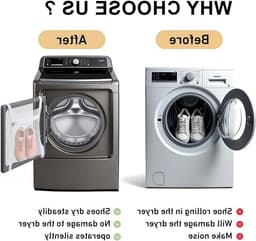 Set van 2 Waszakken voor Schoenen, Duurzaam Mesh, Rits, Bescherming voor Sneakers en Kleding, Ideaal voor de Wasmachine en Schoonmaak van Sportschoenen — thumbnail 2