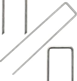 SnelShoppen - 100 Stuks Ø3mm Grondankers - 150x25mm Fixeerankers van Staal - Sterke Grondspikes voor Tuin, Camping, Gras en Kunstgras — thumbnail 4