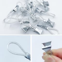 SnelShoppen - 30pcs Towel Clips - Keuken Handdoek Klemmen - Metalen Clips voor Handdoeken, Wasdoeken, Bad Sponsen - Ideaal voor Theedoeken en Pot Houd — thumbnail 3