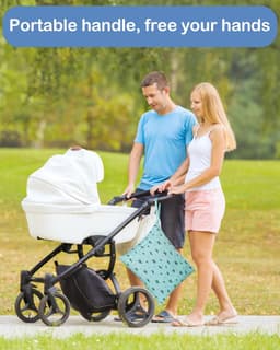 SnelShoppen - Waterproof Travel Laundry Bag 16x20 inch - 2 Stuks Herbruikbare Waszakken voor Zwemkleding, Waterdichte Opbergzak met Drukknoop Handvat, — thumbnail 5