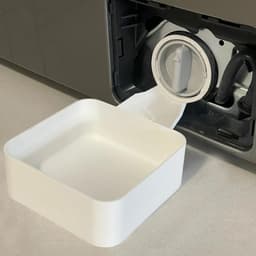 Lekbak wasmachine - set 6 stuks（2Waterbak + 2universele geleideschoep + 2moer）- 17,8 ×17,8 x 5cm - Lekbak voor Wasmachine en Vaatwasser - Vloerbescherming tegen waterschade - universele - wateropvangbak voor kelder, woning, camper - wit — thumbnail 4