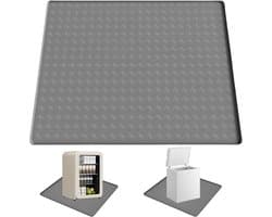 SnelShoppen - Koelkastmat 60 x 60 cm - Siliconen Druppelmat met Verhoogde Rand voor Vloerbescherming - Vriesmat en Lekbak voor Koelkast, Vaatwasser, W