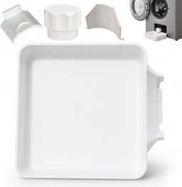 Lekbak Wasmachine - Afvoerbak voor wasmachine - 3D-geprinte waterdichte bak - Wasmachine Wateropvangbak - Opvangbak tegen lekkage - universele opvangbak voor filterreiniging - 17.8x17.8x5cm — thumbnail 1
