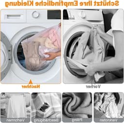 7-delige wasnet set voor wasmachine, waszakken met rits voor shirts, sweaters, jassen en ondergoed, 30 x 40 cm en 40 x 50 cm — thumbnail 3