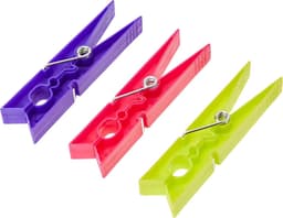 Wasknijpers - Kledingknijpers - Kleding Drogen - Snel Box Systeem - 24 Stuks - Diverse Kleuren — thumbnail 3
