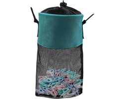 Kwastenzak - Opberghoes - Kleding Droog Houden - Mesh Constructie - 30 x 20 cm - Lichtblauw