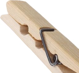 Houten Wasknijpers Set van 400 Stuks, 6x1cm Kledingclips voor Kleding, Sokken, Foto's en Knutselen — thumbnail 5