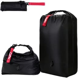 SnelShoppen - Zwarte waszak voor reizen, compressiezak 70D nylon, TPU waterdicht, herbruikbare vacuümzak voor kleding, M - ideaal voor camping, zwemme — thumbnail 1