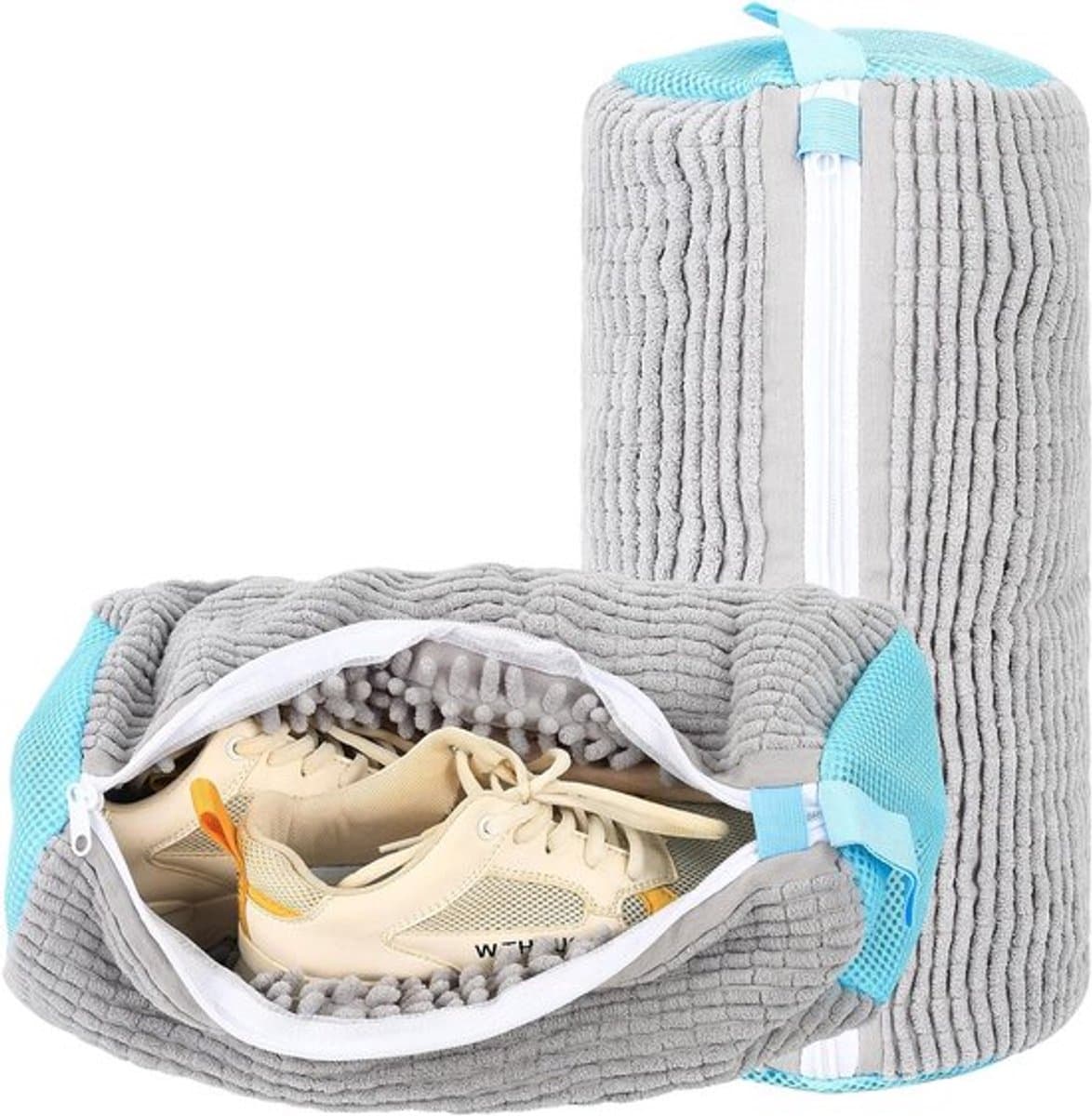 hoesjes voor schoenen in de wasmachine, microvezel, herbruikbaar, 360° bescherming, ideaal voor sportschoenen en sneakers — afbeelding 1