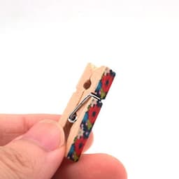 Wasknijper 100 Stks - Kleurrijk Houten - Foto Clips - Ambachten - Gift Inpakken - Roestvrijstalen Veerdraad - Knijpers — thumbnail 4