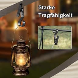 VHV - Camping klemhaken - 10 stevige wasknijpers met haak voor handdoeken, kleding en tentlampen — thumbnail 2