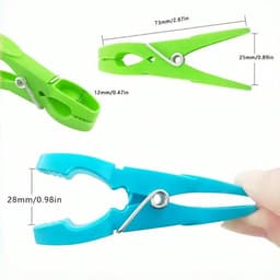 Set van 48 duurzame kunststof wasknijpers – extra sterk, windbestendig en zacht voor kleding en papier. — thumbnail 5