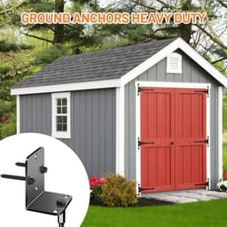 SnelShoppen - Grondankers voor Trampolinepalen, Robuuste Schuurankers, Haringen voor Hek en Carport, 6 Stuks van 35 cm, Ideaal voor Tuin, Camping en S — thumbnail 2