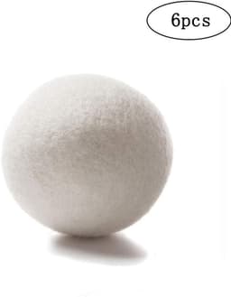SnelShoppen - 6 Stuks Wol Droogballen - Organische Natuurlijke Wol - Donker Natuurlijk Kleur - Duurzaam Textielverzachter - Verminder Droogtijd - Eco- — thumbnail 2