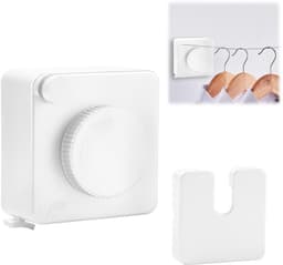 Omgoods - Intrekbare Waslijn met 4.8m Stalen Kabel - Geen Verzakking voor Badkamer en Balkon — thumbnail 1