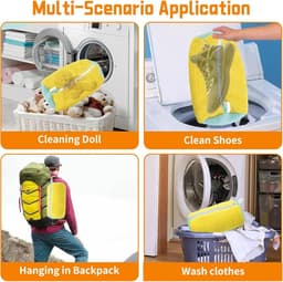 Dikke Waszak voor Ondergoed en Schoenen, Herbruikbare Beschermende Net met Rits, Ideaal voor Wassen en Bescherming van Kleding — thumbnail 4