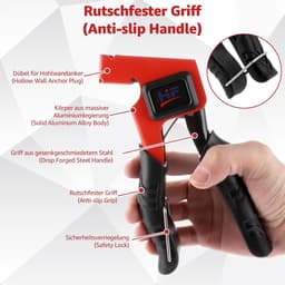 60 stuks holle metalen pluggen (6 maten), met montageklem, wandpluggen M4/M5/M6, perfect voor holle muren, gipsplaten (rood) — thumbnail 4