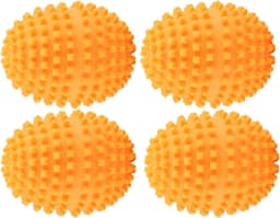 SnelShoppen - VOBOR Droogballen 4 Stuks Set Oranje Herbruikbare Droogballen voor Wassen en Droogmachine, Milieuvriendelijk, Vermindert Pluis en Kreuke — thumbnail 1