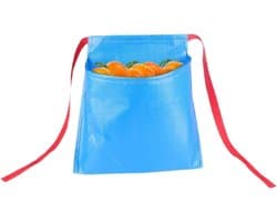 Oogstzak Schort - Groenteplukker Buidel - Fruit Verzamelen - Brede Opening - 30x30x18cm - Blauw