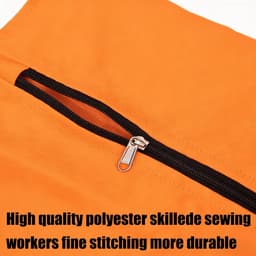 Waszak voor huisdieren- 2 stuks waszakken van twill polyester -Waszak voor huisdieren - Groot, duurzaam met ritssluiting - Sneldrogende waszak voor honden, katten, konijnen en cavia's - Voorkomt verstopping door haar - Oranje - 70x60 cm — thumbnail 2