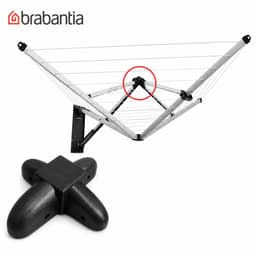 Scharnier Vervanging Geschikt voor Brabantia WallFix – Kruiskoppeling Reparatie – Wanddroogrek Reserveonderdeel – Top Cross Joint – Slijtvast – Zwart — thumbnail 1