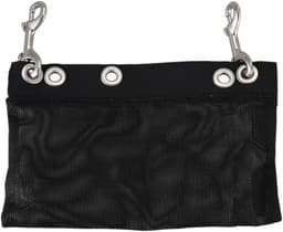 Opbergzak - Mesh Pouch - Duikuitrusting Opslag - Met Snap Haken - 230 Gram - Zwart — thumbnail 1