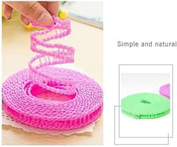 Nylon Waslijnen - Droogtouw Kleding - Kleding Drogen - Winddichthek Ontwerp - Tot 10 Meter - Blauw — thumbnail 3