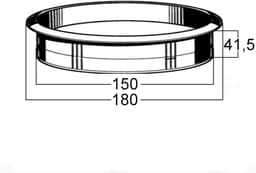 Ø 180 x H 41,5 mm Roestvrij staal geborsteld — thumbnail 4