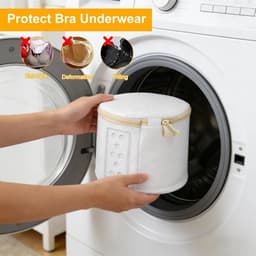 Set van 2 Premium Wasnetten voor BH's en Ondergoed - Ideaal voor Wasmachine, Beschermt Lingerie en Sokken met Rits — thumbnail 2