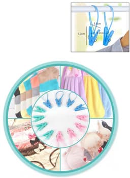12 stuks- Wasknijpers-wasknijpers kunststof -wasknijpers groot-wasknijpers plastic -Badlaken Knijpers -Strandlaken Knijpers-Handdoek Knijpers-Voor dagelijks wasgoed, strandhanddoek, badhanddoek--Winddicht- Anti Slip-drie kleuren — thumbnail 5