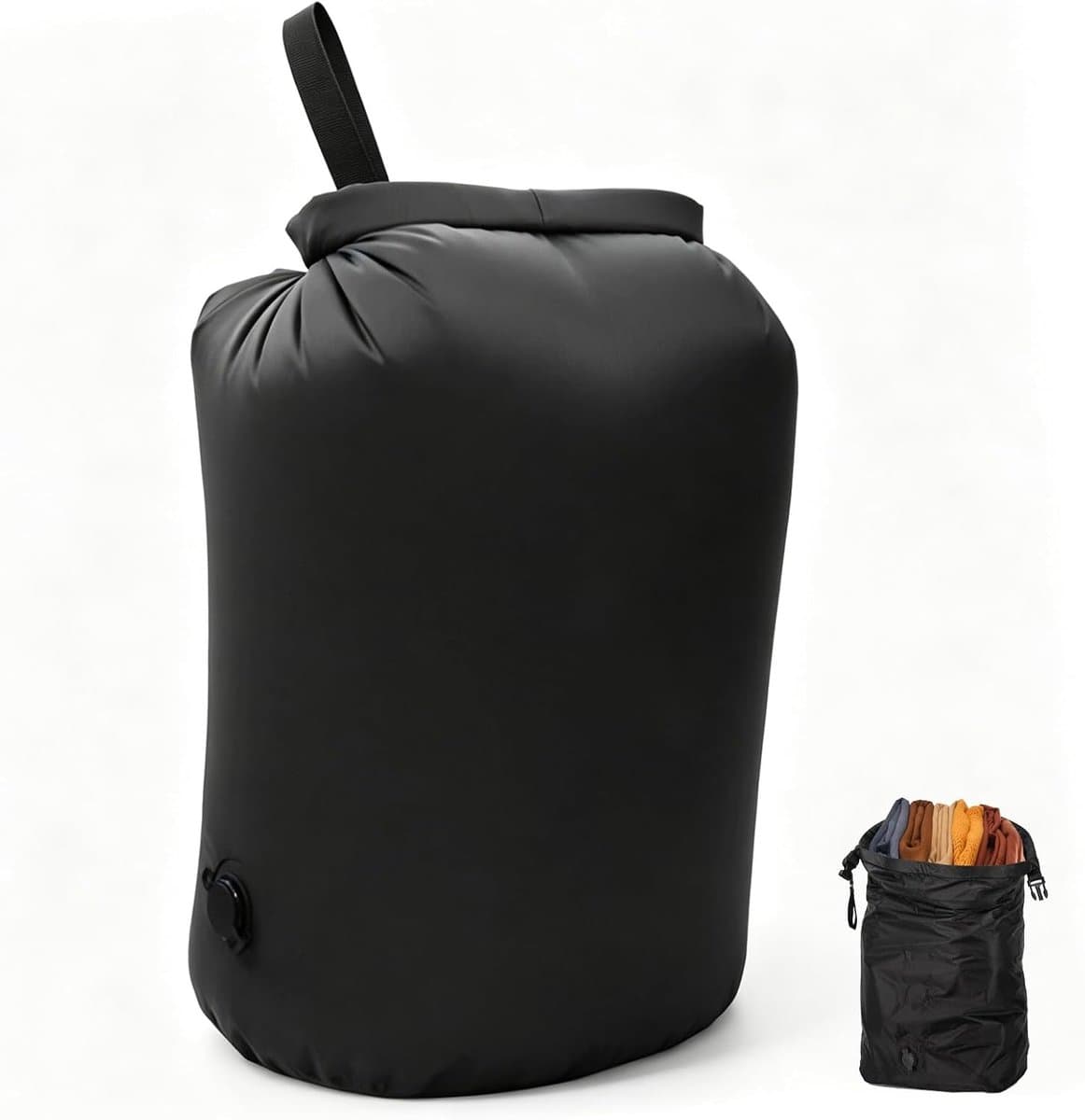 compressie-waszak, 20 l, waterdichte opbergzak met kliksluiting, natte zak, droogzak, ruimtebesparende reisorganizer voor reizen, zwemmen, wandelen en kamperen — afbeelding 1
