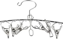 Metalen Sokkenklemmen - Wasknijpers Ondergoed - Kleding Drogen - Roestvrij Staal - 10 Stuks - Zilver — thumbnail 3