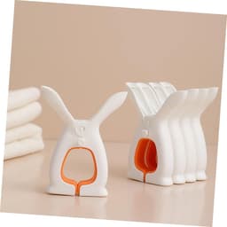 Wasknijpers - Kledingclips - Handdoeken Vasthouden - Winddicht Ontwerp - 4 Stuks - Oranje — thumbnail 2