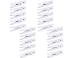 Houten Wasknijpers - Kleine Klemmen - Foto's Ophangen - Stijlvolle Look - 200 Stuks - Wit