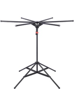 Cherrys Finds - 6 Arm Metalen Kleding Droogrek - Wasrek - Opvouwbaar Kledingrek - Hoogte En Breedte Verstelbaar - Voor Binnen En Buitengebruik - Laadvermogen 35-40Kg - Ruimtebesparend Ontwerp - Stevig En Duurzaam - Zwart — thumbnail 1