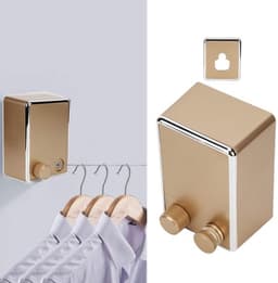 Wanddroogrek roostervrij - Dailygoods waslijn uittrekbaar — thumbnail 2