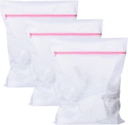 Extra Grote Waszak Met Rits - 3 Stuks - 60 x 60 cm - Voor Gordijnen, Jassen, Tapijten En Beddengoed - Beschermend Wasnet Voor Wasmachine — thumbnail 1