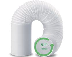 Slang voor mobiele airco (diameter 13 cm) – Afvoerslang geschikt voor mobiele airco's van LG, De'Longhi en AUTR – 50 cm