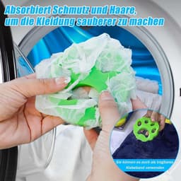 dierenhaarverwijderaar 12 stuks - herbruikbaar - wasmachine veilig - effectief tegen honden- en kattenharen - ShopVlot — thumbnail 2