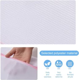 SnelShoppen - Set van 6 Natuurlijke Wol Droogballen, Herbruikbare Tumble Dryer Balls voor Verminderen van Kreukels, 5 cm, Inclusief Waszak, Eco-vriend — thumbnail 5