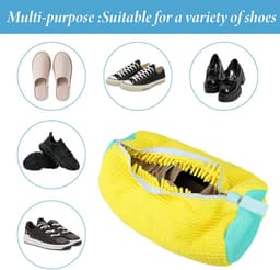 Dailygoods- Schoenwaszak - Innovatief ritsontwerp - Herbruikbaar wasnet - 39 x 19 cm - Bescherming voor schoenen - Lichtgewicht en draagbaar - Sneakerwaszak — thumbnail 3