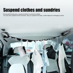 Kleding Lijn - Reis Waslijn - Drogen Onderweg - Verstelbare Lengte - 85-120 cm - Zwart — thumbnail 3
