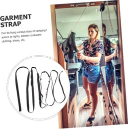 Hangar Touw - Drooglijn Kamperen - Kleding Drogen - Windproof Ontwerp - 430 cm Lengte - Zwart — thumbnail 3