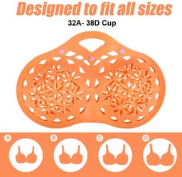 Dailygoods- Waszak Schoenen - Waszak Groot - Waszakken voor Wasgoed - Wasnet - Waszakje BH - Premium Siliconen 38x23 cm - Ondergoedwaszak — thumbnail 5