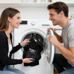 Textielverf Zwart - Kleurbehoud Verf - Kleding Opfrissen - Actieve Kool Technologie - 10 Stuks - Zwart — thumbnail 4