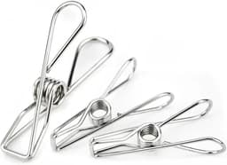 Roestvrijstalen Clips - Wasknijpers Houders - Kleding Drogen - Roestbestendige Constructie - 5.2cm 100 Stuks - Zilverkleurig — thumbnail 3