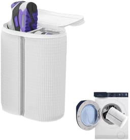 Dailygoods - Waszak voor alle soorten sportschoenen en gymschoenen, zak van duurzaam net met ritssluiting voor veilig wassen, herbruikbaar, hoog — thumbnail 1
