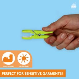 Dailygoods- Wasknijpers Antislip Soft Grip - 60 Stuks - Extra Lang - Kunststof - Kleurrijk - Duurzaam en Stabiel - Wasknijper — thumbnail 5